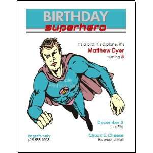  Superhero Birthday Party Invitation: Toys & Games