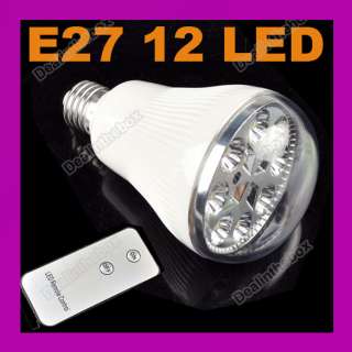 Rechargeable Emergency 12 LED Light Lamp Remote Control EP 201 E27 