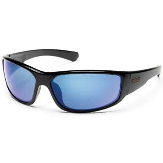 Suncloud Pursuit Polarized Sunglasses Black / Blue Mirr  