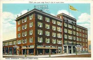 IL LASALLE HOTEL KASKASKIA OUTSIDE VIEW EARLY T2529  