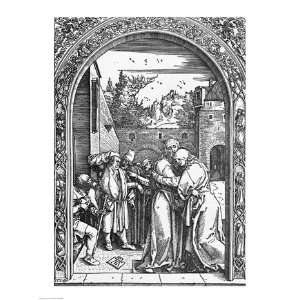 The meeting of St. Anne and St. Joachim at the Golden Gate   Poster by 