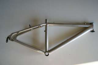 Up for auction is an aluminum Access mountain bike frame.