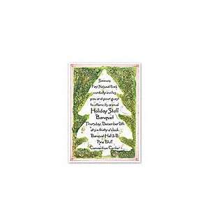  Glitter Tree Holiday Invitations