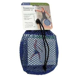  Gaiam Resistance Cord Workout Mesh Bag (Blue) Sports 