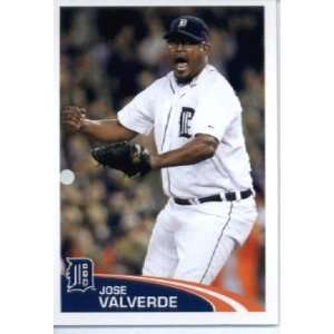   MLB Sticker #71 Jose Valverde Detroit Tigers: Sports Collectibles