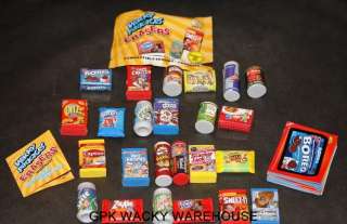 WACKY PACKAGES 24 ERASERS + 24 STICKERS COMPLETE SET  