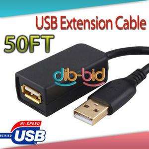   15M USB 2.0 A Male to A Female Data Cord Extension Repeater Cable #6
