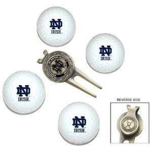  Notre Dame Fighting Irish Golf Balls, Divot Tool, and Ball 