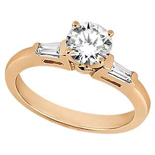   Engagement Ring Setting 14k Rose Gold (1/2 ctw)  Allurez Jewelry Rings