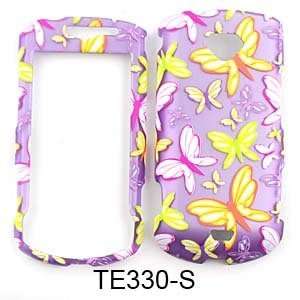 CELL PHONE CASE COVER FOR SAMSUNG GEM I100 TRANS BUTTERFLIES ON PURPLE