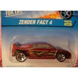   Scale Maroon Zender Fact 4 Die Cast Car Collector #228 Toys & Games