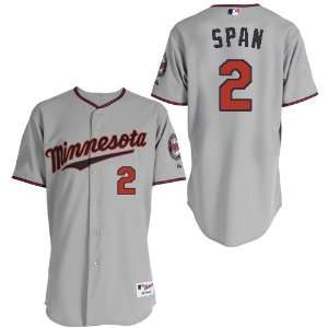  Minnesota Twins #2 Span Grey 2011 MLB Authentic Jerseys Cool Base 