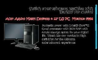 Acer Aspire M3641 Desktop & 22 LG PC Monitor £498   Fantastic 