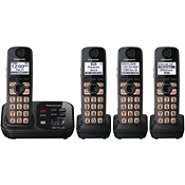   Expandable Digital Cordless Answering System w/ 4 Handsets KX TG4734B