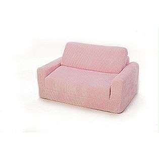 Sofa Sleeper Pink Chenille  Fun Furnishings Baby Furniture Toddler 