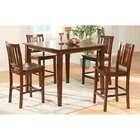  Oaky Solid Wood Brown Two tone 5 piece Dining Room Set