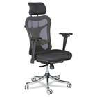   Inc. Ex Executive Office Chair Mesh Back/Upholstered Seat Black/Chrome