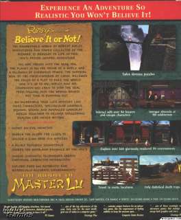   It Or Not The Riddle Of Master Lu PC CD mystery puzzle game  