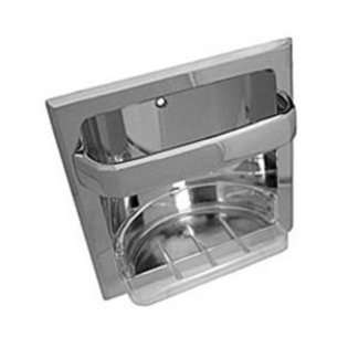  Series Recessed Soap Holder and Grab Bar, Polished Chrome 