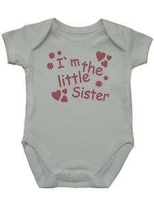 Baby Clothes Girls I`m The Little Sister Vest  