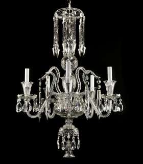   Chandelier Waterford &/or Baccarat Style Vintage Rewired Crystal Glass