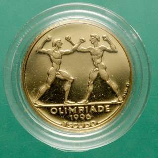SAN MARINO 2 GOLD Coins Set Proof w/ Box 1996  