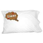 Graphics and More Dreaming of Lions   Brown Novelty Bedding Pillowcase