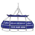   Customized Bud Light 28 inch Stained Glass Pool Table Light   New
