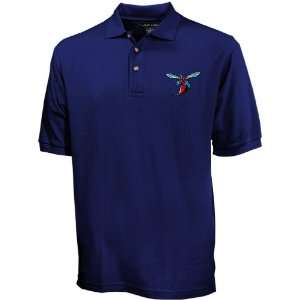  NCAA Delaware State Hornets Royal Blue Pique Polo Sports 