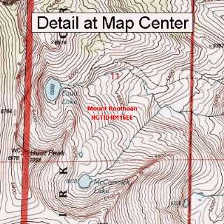   Map   Mount Roothaan, Idaho (Folded/Waterproof)