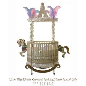  Carousel Rocking Horse Round Crib: Baby
