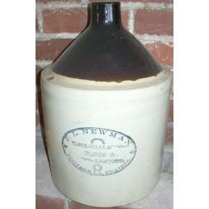   Manitoba Canadian Stoneware Gallon Grocery Store Crock Jug Container