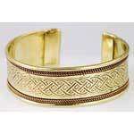 Celtic Knot copper and brass bracelet  wicca,pagan  