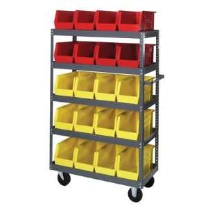  18 Shelf Truck with Bins Bin Color Yellow Office 