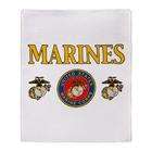 Artsmith Inc Stadium Throw Blanket Marines United States Marine Corps 