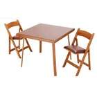 Kestell Furniture 35 Oak Folding Card Table   Upholstery Dark Green 