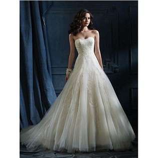   Re Embroidered Lace Optional Spaghetti Straps Wedding Dresses ML0867