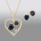 Sapphire and Clear Swarovski Crystal Pendant in Rhodium over Sterling 