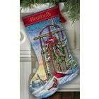 Dimensions Gold Collection Christmas Sled Stocking Counted Cross 
