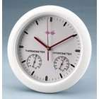 VWR Wall Clock with Hygrometer/Thermometer, Model 82021 176, Each