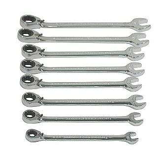   Full Polish Reversible Ratcheting Combination Wrench Set  GearWrench