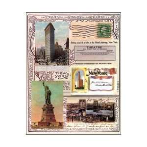   Sticker Sheet 7X9 New York; 4 Items/Order Arts, Crafts & Sewing