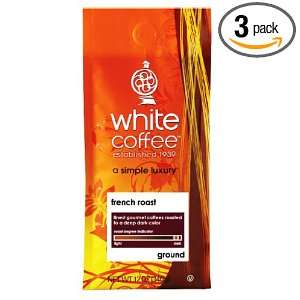 White House Roasted Coffee, French Roast Coffee (Ground), 12 Ounce 