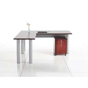  Jofco Merge Veneer Contemporary L Shape Office Desk with 