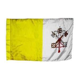  Vatican City Papal Flag 3X5 Foot Nylon PH Patio, Lawn 