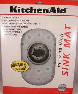 KitchenAid 10 x 13 Sink Mat White 024131017348  