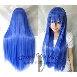  Vocaloid New Long Cosplay Party Blue Straight Wig 100cm 