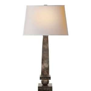   NP Chart House 1 Light Table Lamps in Sheffield Nickel: Home & Kitchen