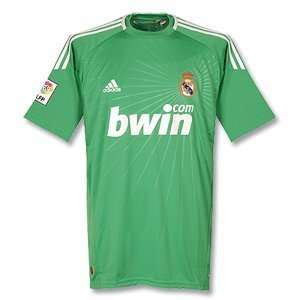  10 11 Real Madrid Home S/S GK Jersey   Green: Sports 