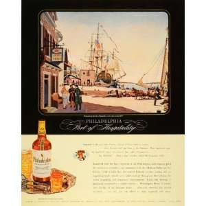   Ships Colonial Philadelphia Whisky   Original Print Ad